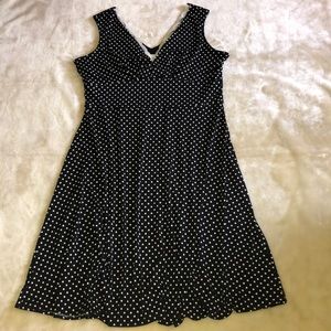 Karin Stevens Black and White Polka Dot Dress